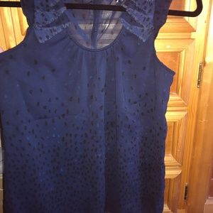 Gap XS blue/black tank top